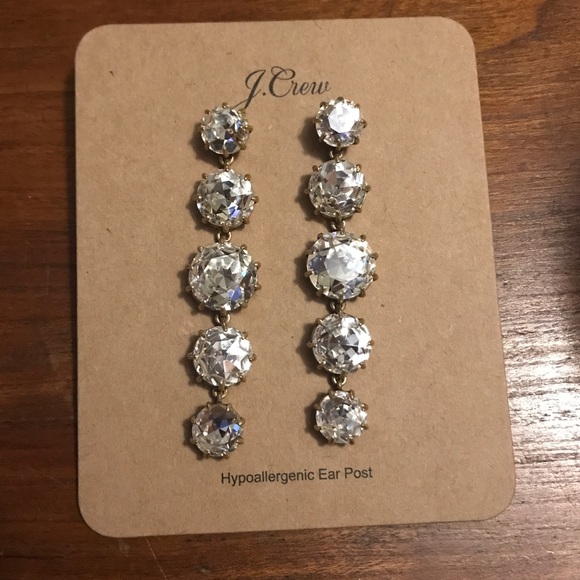 J. Crew Crystal Statement Earrings - Picture 1 of 4